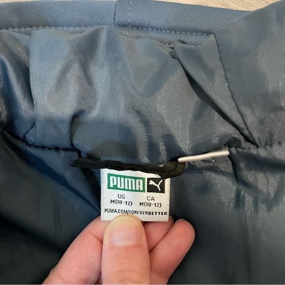Puma Black/Blue Jacket size M (10-12) - Picture 6 of 6